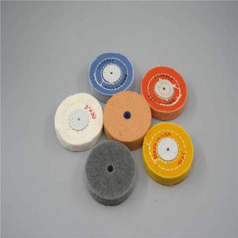 gold Polishing Cotton Buffing Cloth Wheel for jewelry